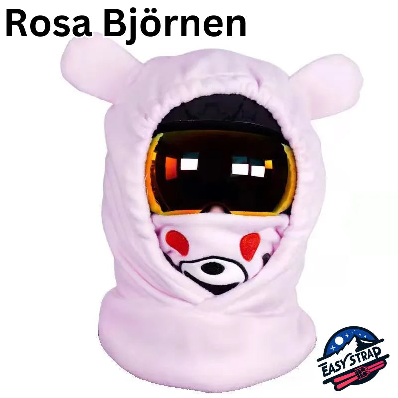 Skidhuvan | Gör skidåkningen roligare Easy Strap TJÅKKO Rosa Björnen
