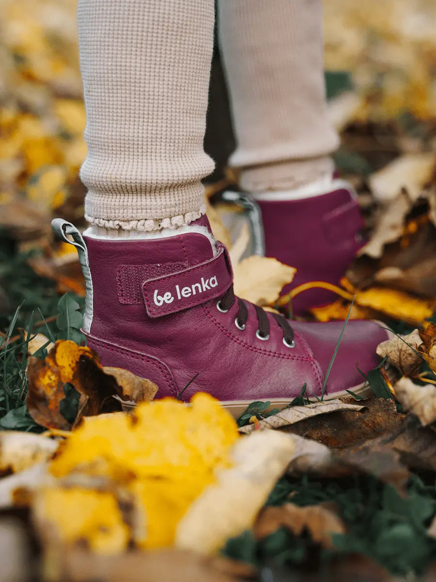Be Lenka | Winter KIDS | Ullfodrad Barfotakänga för Barn - TJÅKKO