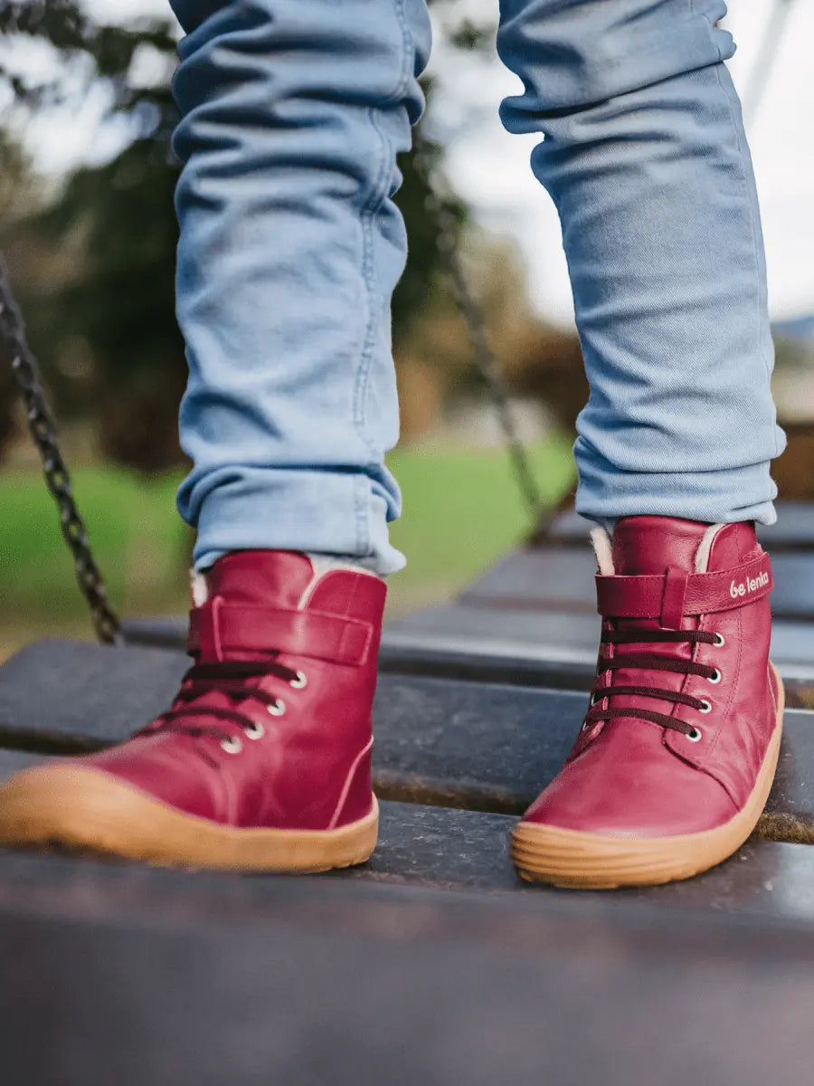 Be Lenka | Winter KIDS | Ullfodrad Barfotakänga för Barn - TJÅKKO