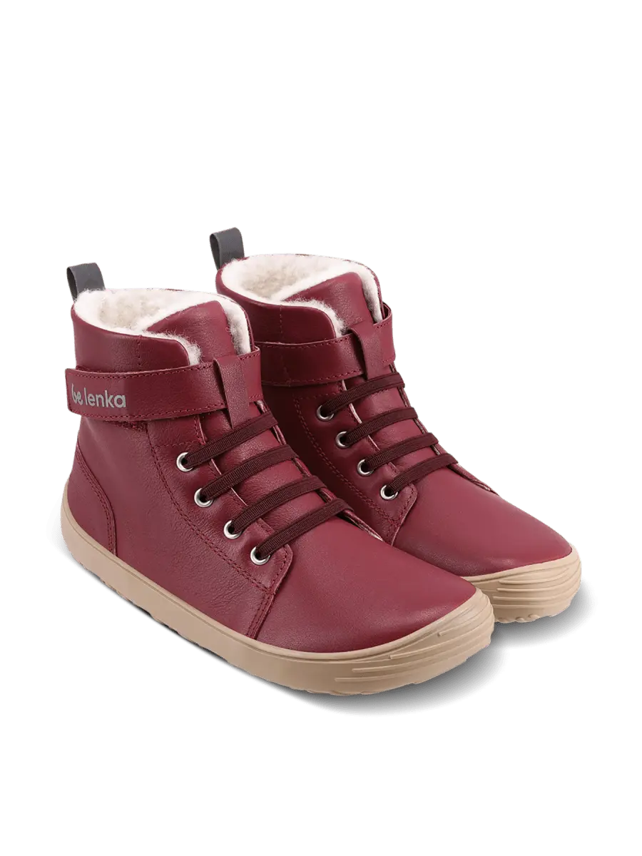 Be Lenka | Winter KIDS | Ullfodrad Barfotakänga för Barn - TJÅKKO