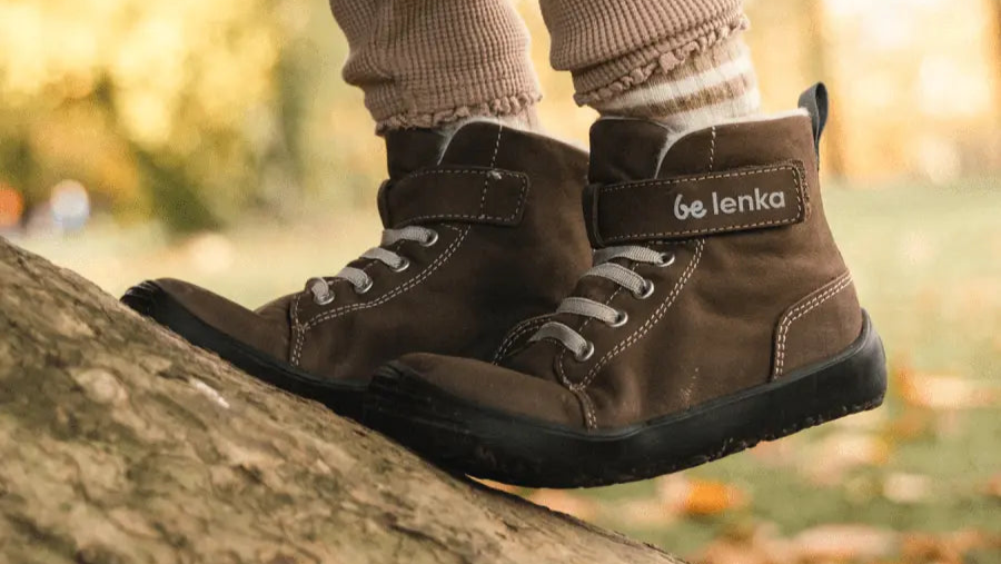 Be Lenka | Winter KIDS | Ullfodrad Barfotakänga för Barn - TJÅKKO