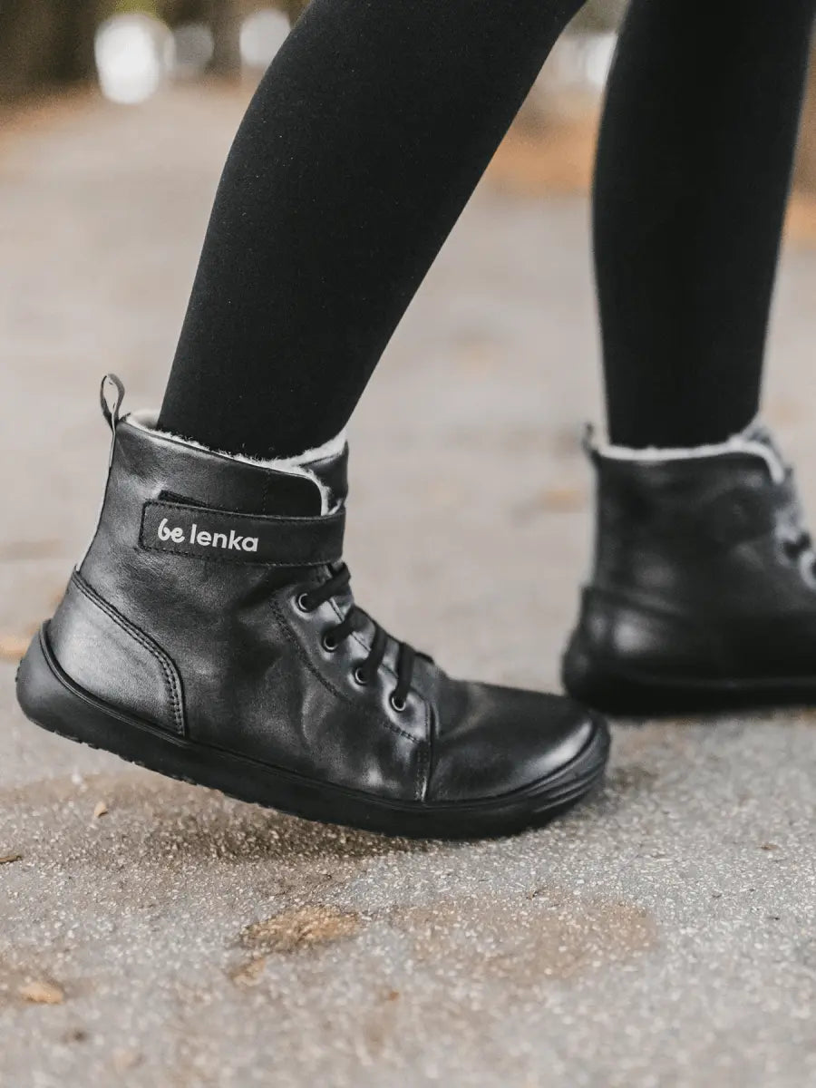 Be Lenka | Winter KIDS | Ullfodrad Barfotakänga för Barn - TJÅKKO