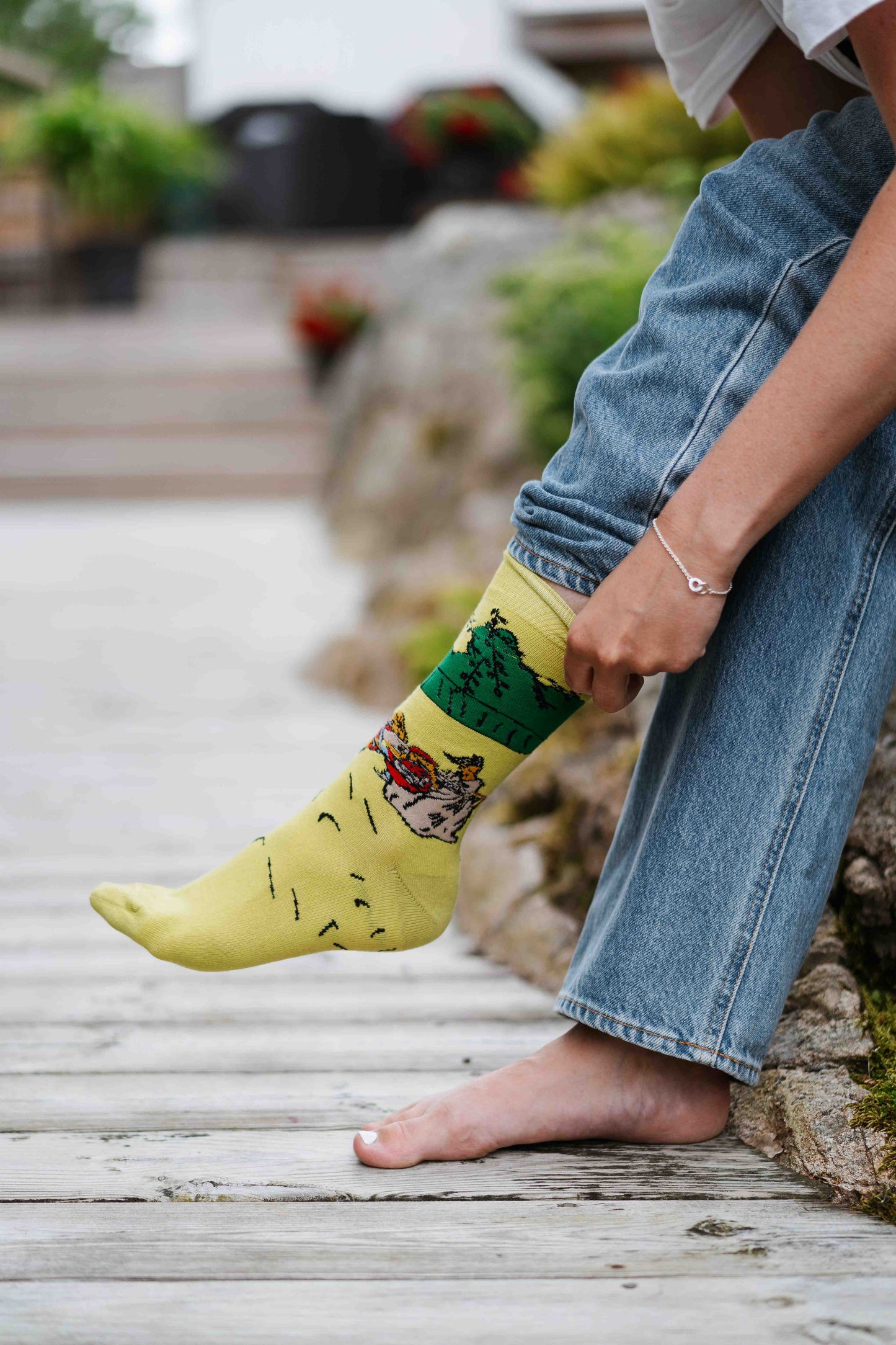 Oddlysocks Ekologiska Strumpor | Carl Larsson | Frukost under stora björken