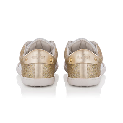 Shapen | Charm | Sneakers with glitter and leather