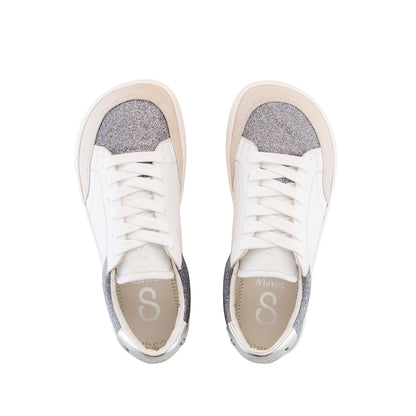 Shapen | Charm | Sneakers with glitter and leather