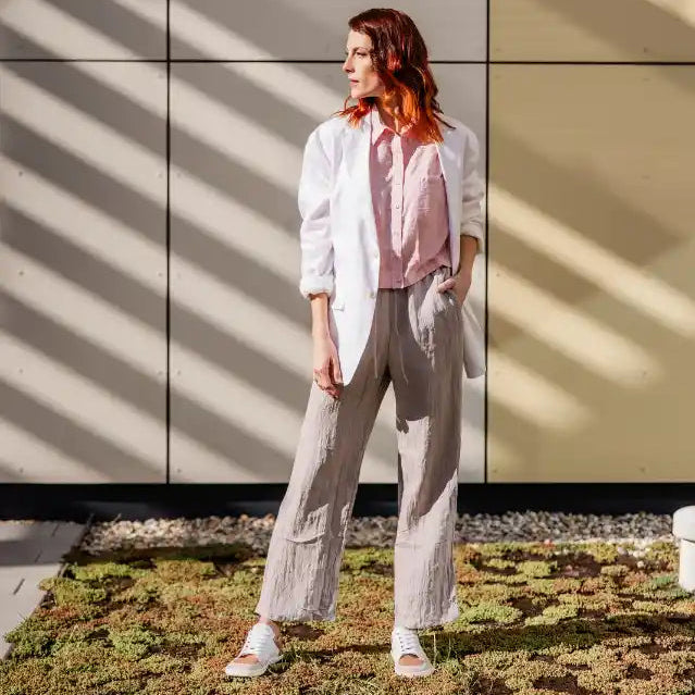 Shapen | Charm | Sneakers with glitter and leather