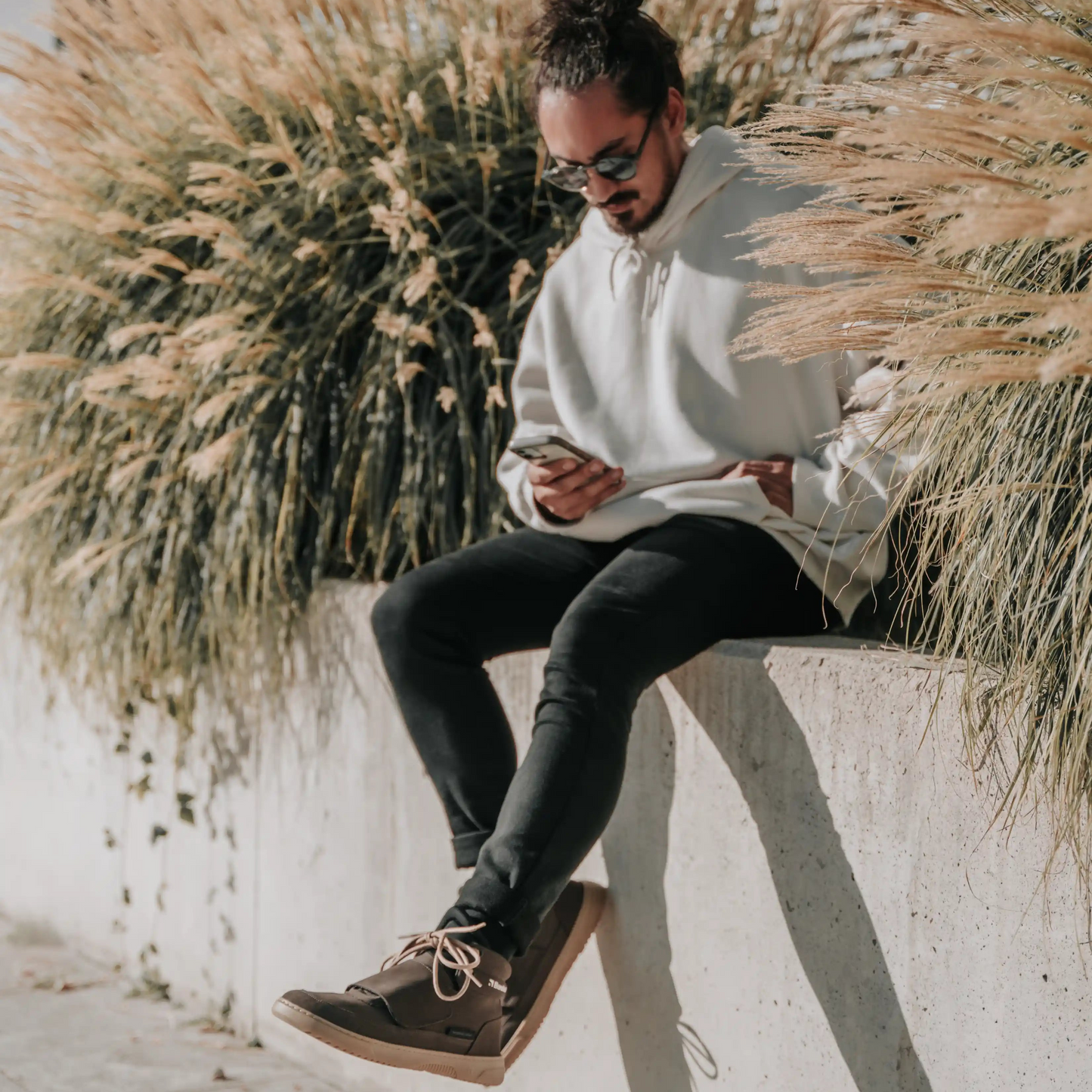 Barebarics | Blizzard | Höga barfotasneakers med nubuckläder Barebarics TJÅKKO