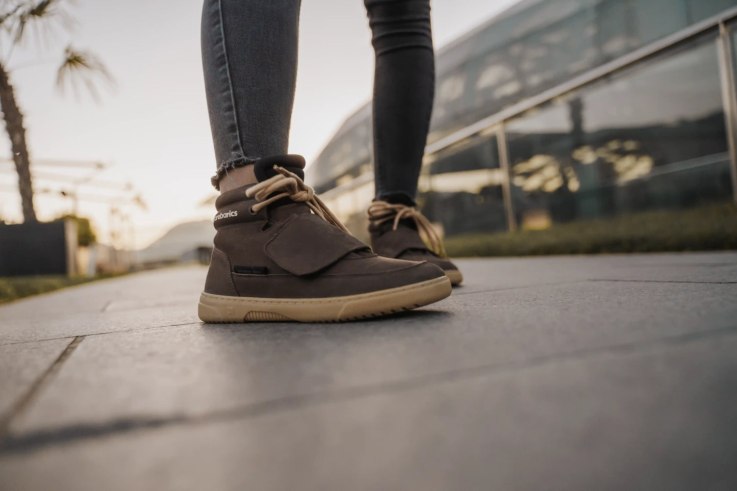 Barebarics | Blizzard | Höga barfotasneakers med nubuckläder Barebarics TJÅKKO