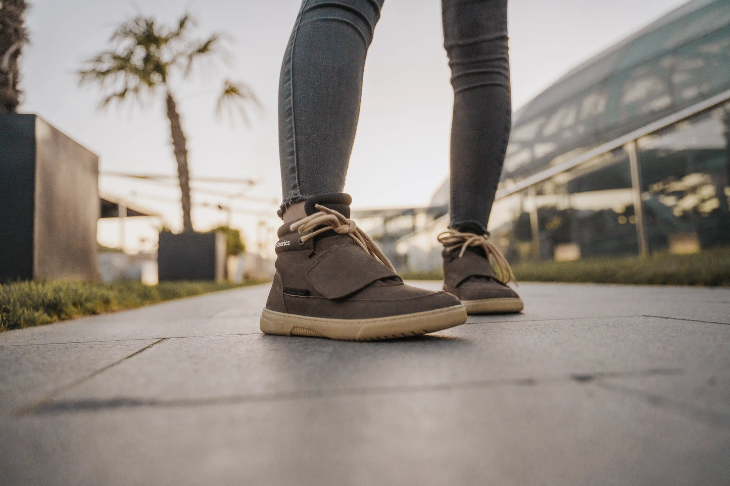 Barebarics | Blizzard | Höga barfotasneakers med nubuckläder Barebarics TJÅKKO