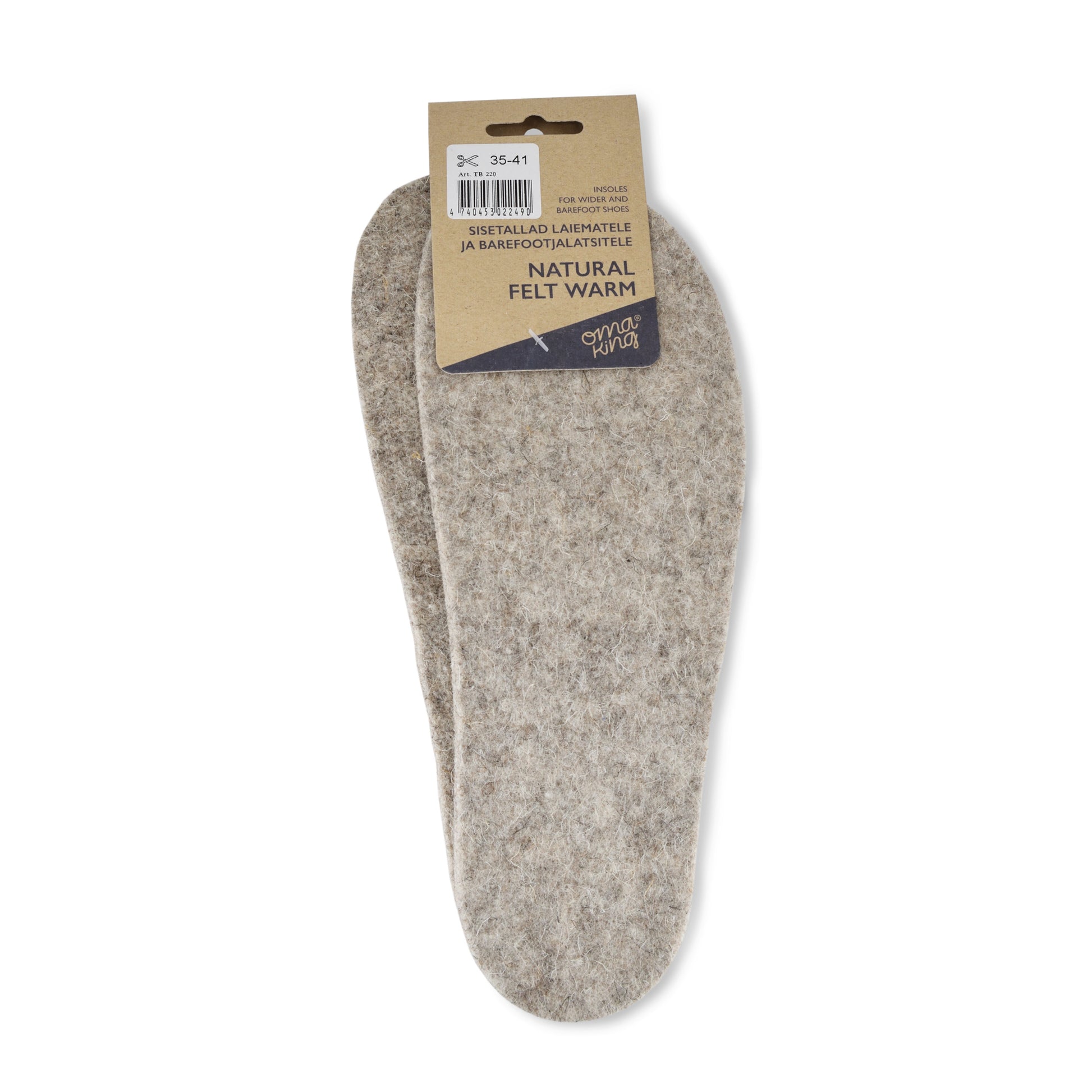 OmaKing | Filtad ullsula | Natural Felt OmaKing TJÅKKO