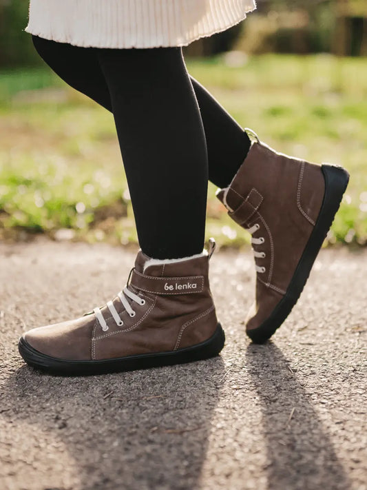 Be Lenka | Winter KIDS | Ullfodrad Barfotakänga för Barn - TJÅKKO