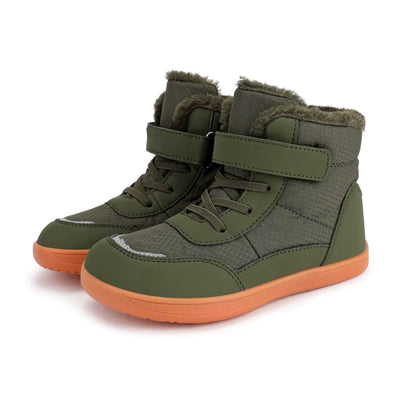 TJÅKKO | Skutta | Barfotavinterstövlar för barn TJÅKKO TJÅKKO Mörkgrön / 35