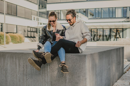 Barebarics | Blizzard | Höga barfotasneakers med nubuckläder Barebarics TJÅKKO