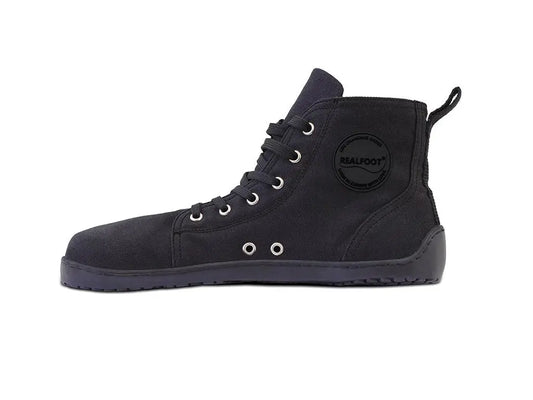 Realfoot Canva High | Svart | Klassisk basketkänga - TJÅKKO