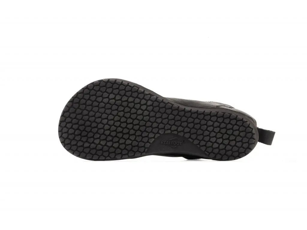 Realfoot Farmer | Svart | Fodrad barfotasko för äventyr året om - TJÅKKO