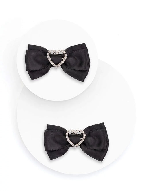 Shapen | Skodekoration | Rosett i satin med strass Shapen TJÅKKO